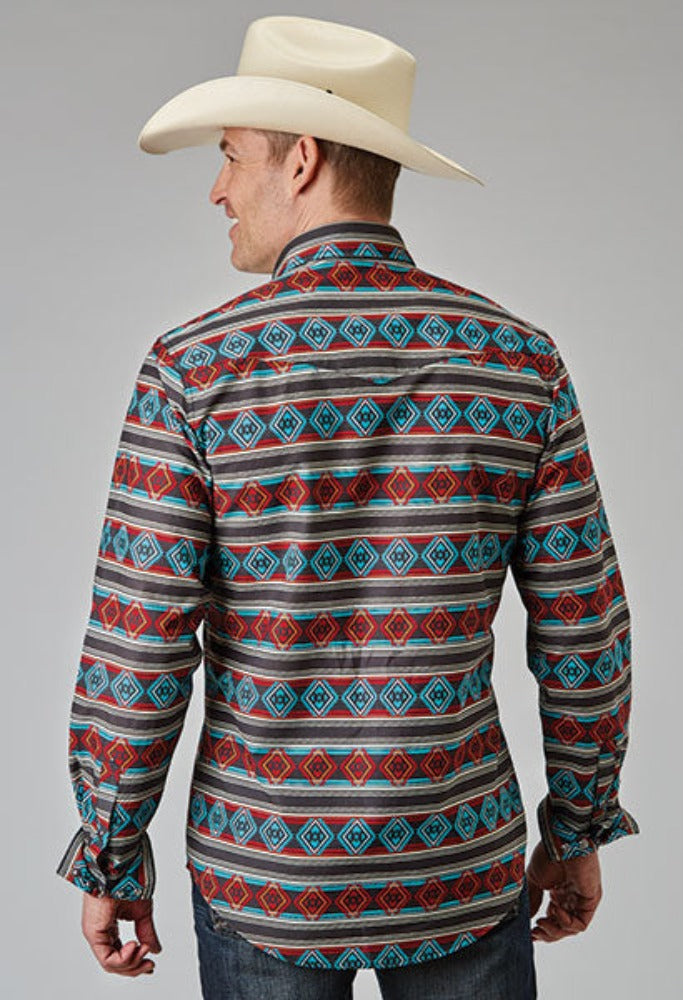 Men's Roper Aztec Stripe Western Shirt