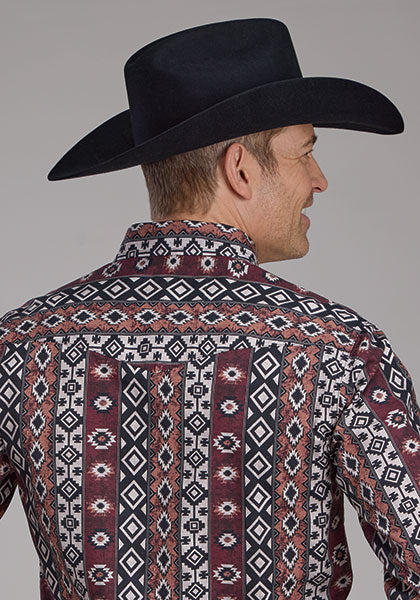 Men's Roper Vertical Winter Aztec Western Shirt