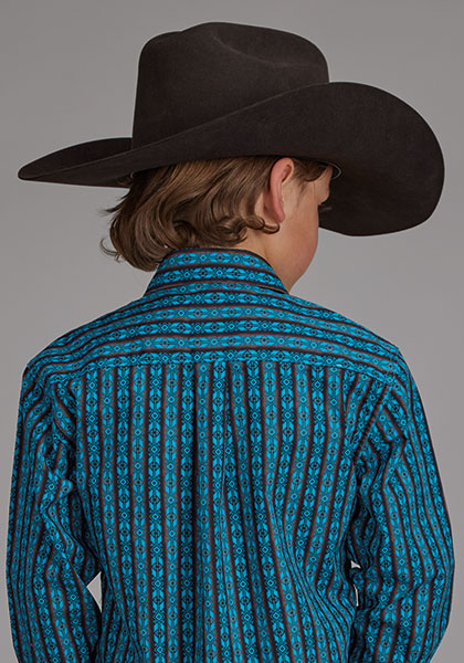 Roper Boy's Micro Aztec Button Up
