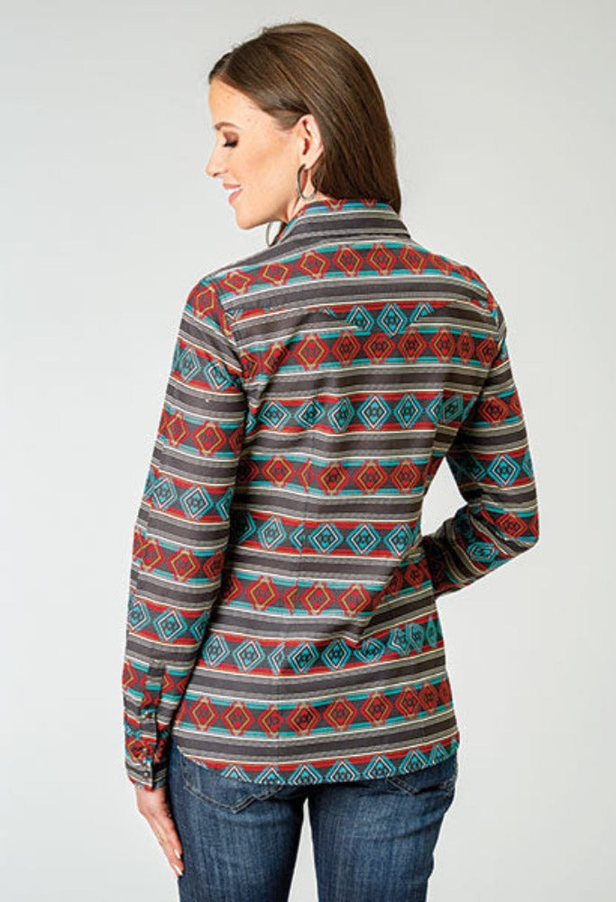 Women's Roper Aztec Stripe Western Shirt
