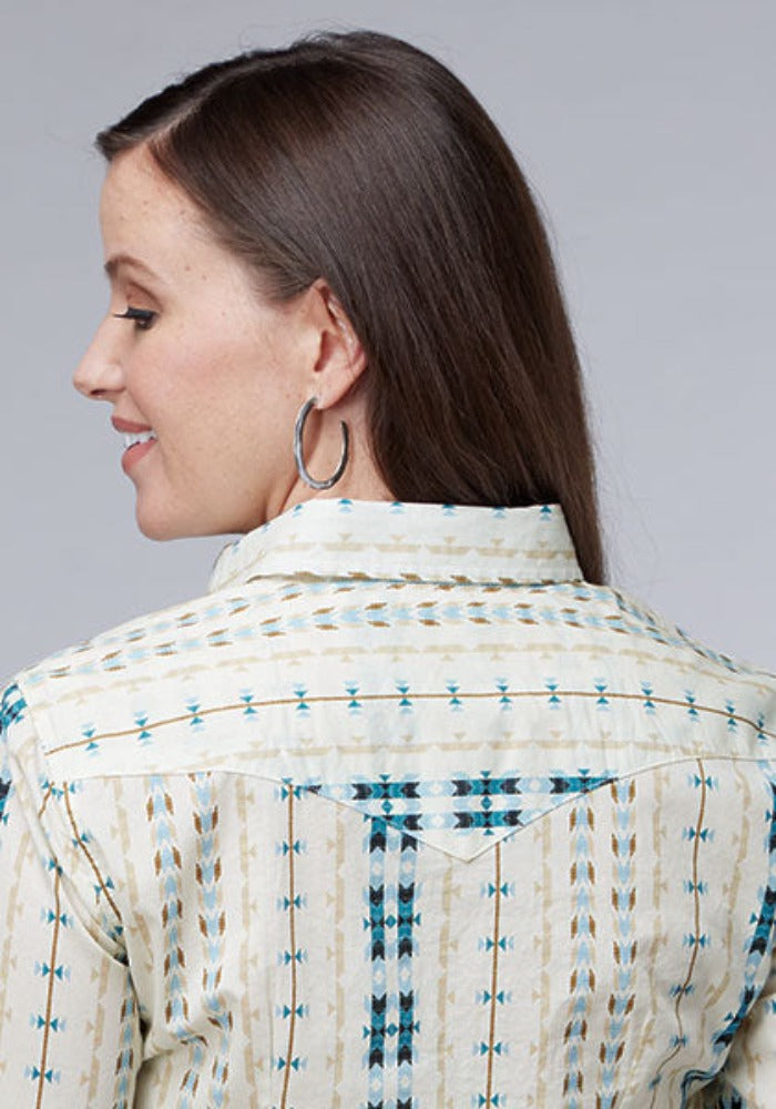 Women's Roper Vertical Aztec Print Western Shirt