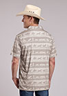 Mens Roper Knit Horizontal Print Cowboy Rugby Print
