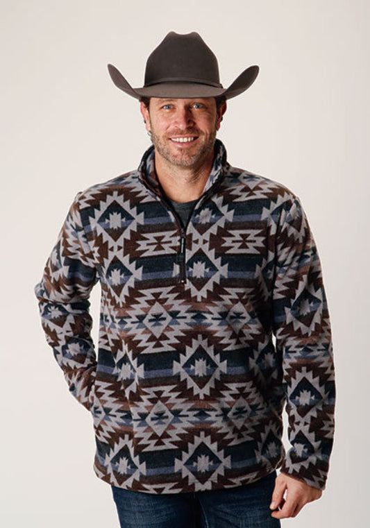 Men's Roper Aztec Fleece Pullover