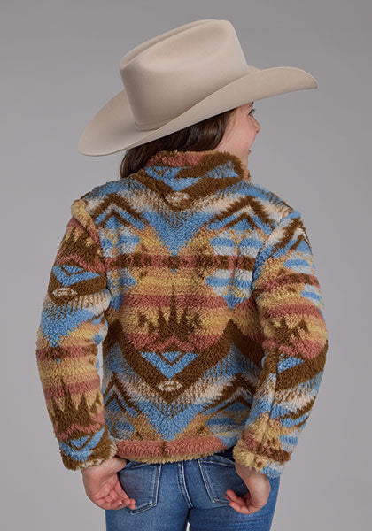 Girls Roper Fuzzy Fleece Pullover