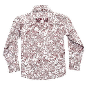 Boy's Cowboy Hardware Paisley Western Shirt