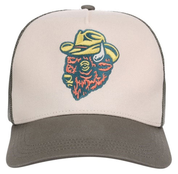 Stetson Trucker Ball Cap Outlaw Bison Emblem