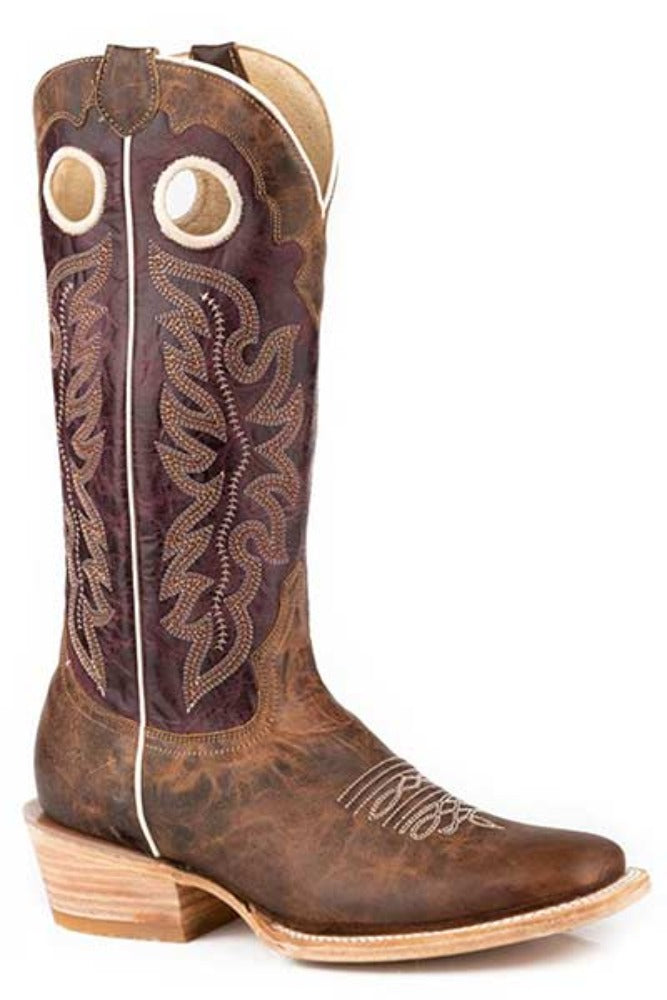 Women's Roper Cowboy Heel Buckaroo Western Boots