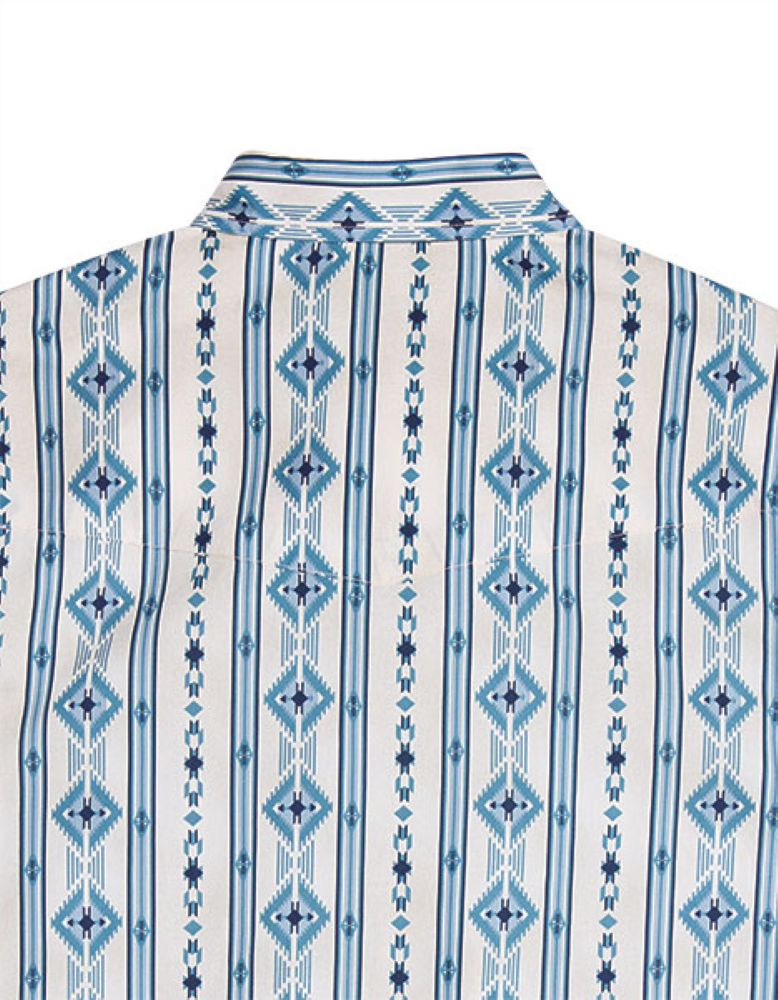 Tin Haul Men's Short Sleeve Vertical Aztec Western Shirt