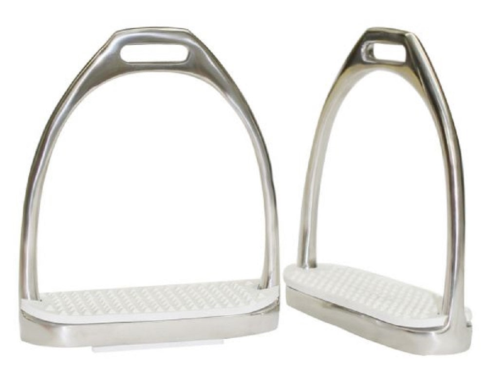4" English Irons w/ White rubber tread
