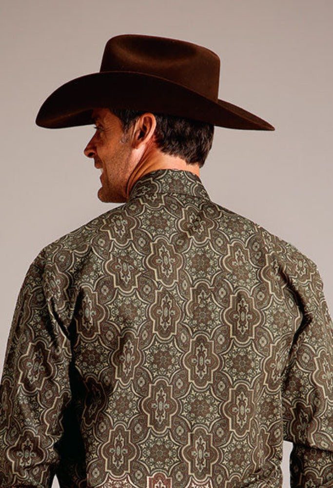 Men's Stetson Snap up Grandiose Paisley Shirt