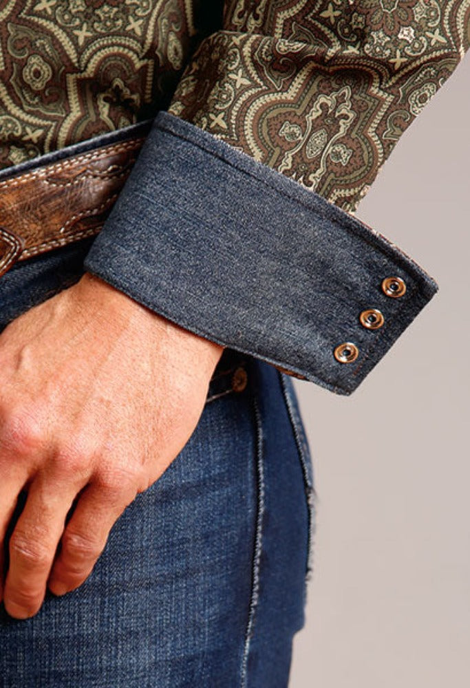 Men's Stetson Snap up Grandiose Paisley Shirt