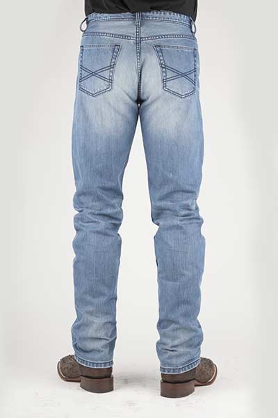 Men's Stetson Light Wash Straight Leg Jeans