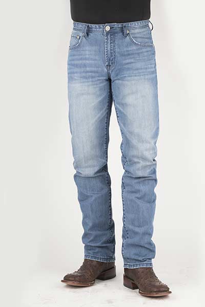 Men's Stetson Light Wash Straight Leg Jeans