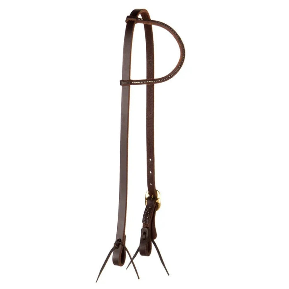 Berlin Leather Heavy Oiled Single Rolled Ear Headstall