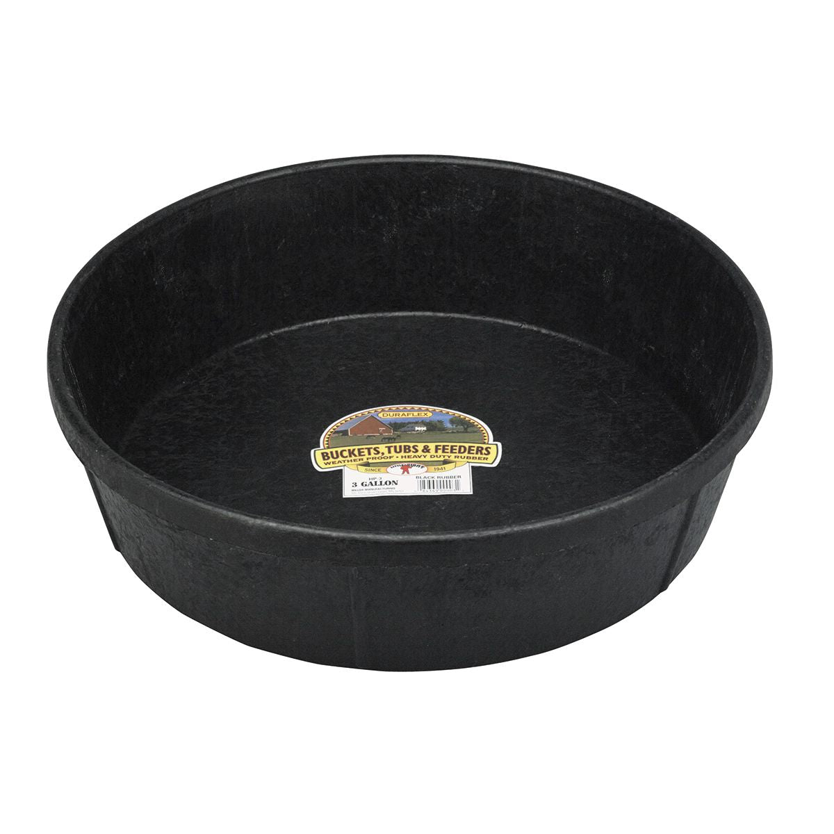 Rubber Feed Pan 3 Gallon