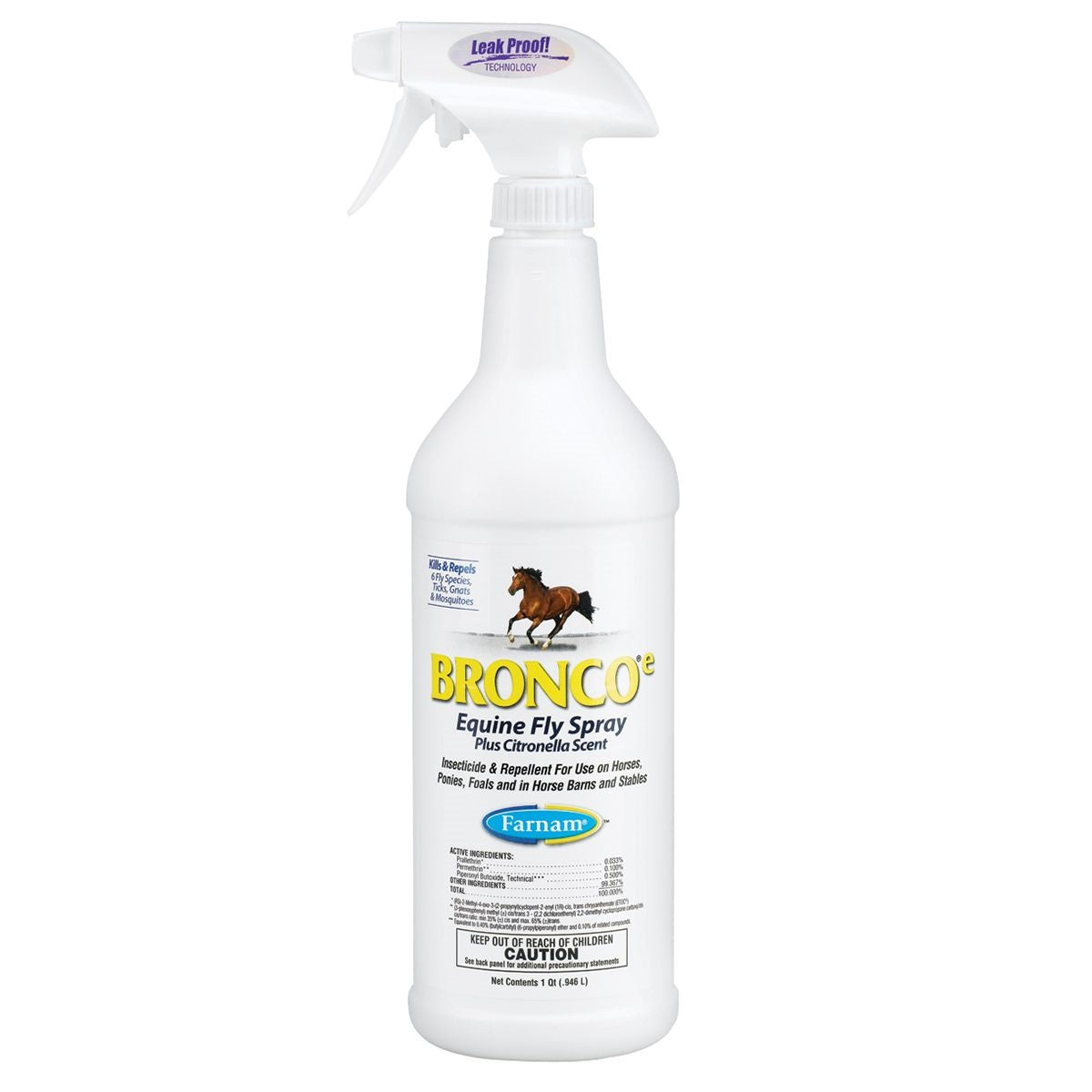 Bronco - e Equine Fly Spray 32 oz. Quart