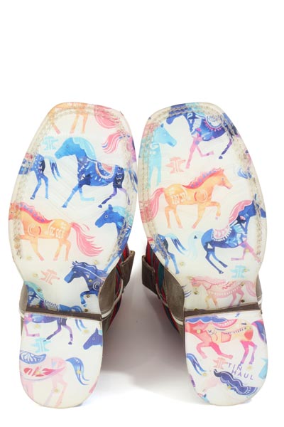 Girl's Happy Serape Tin Haul Boots