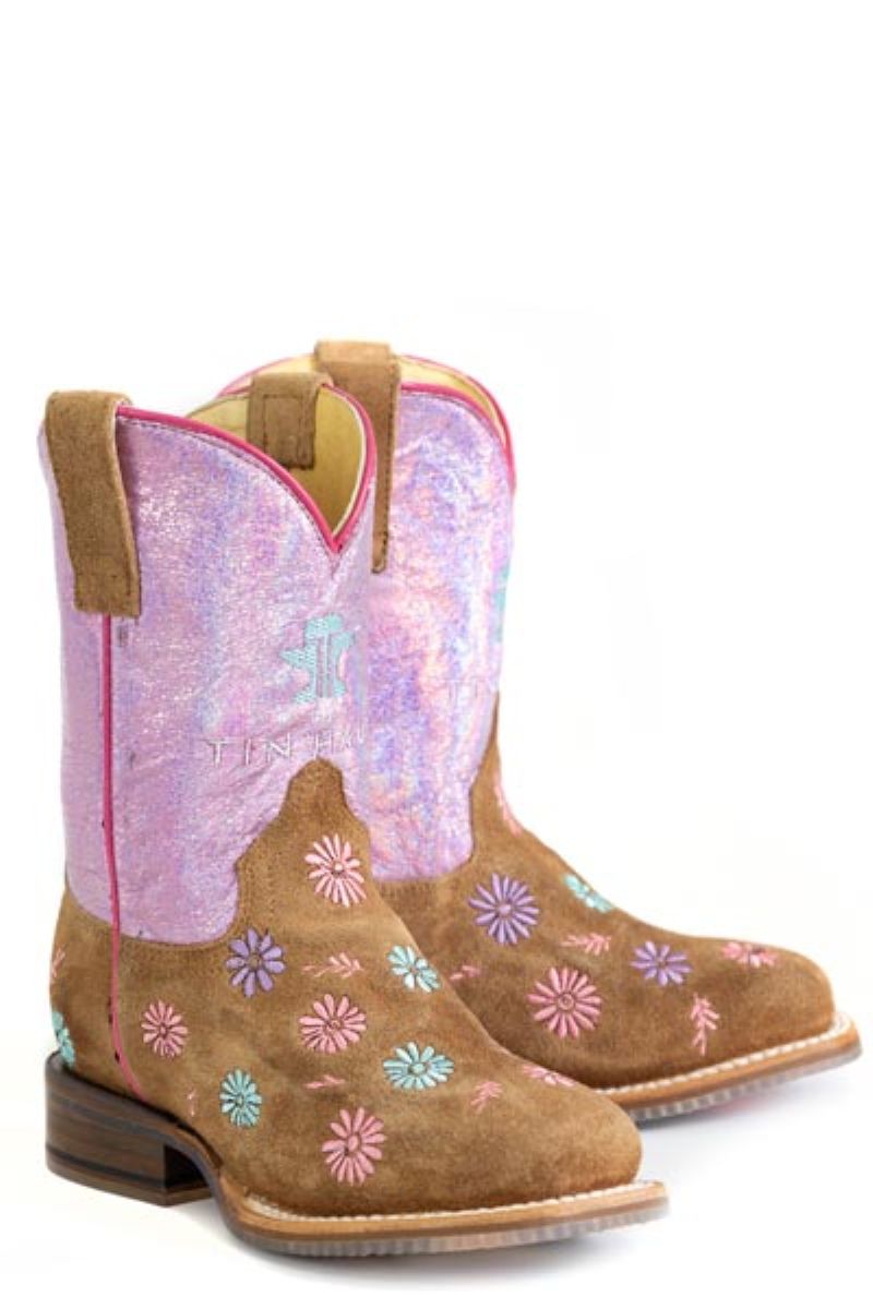 Tin Haul DAISY FLORAL PONY SOLE Cowboy Boots