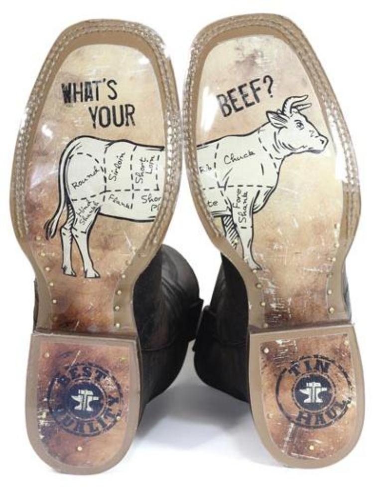 Men's Tin Haul 'Don't Fence Me In' Cowboy Boots