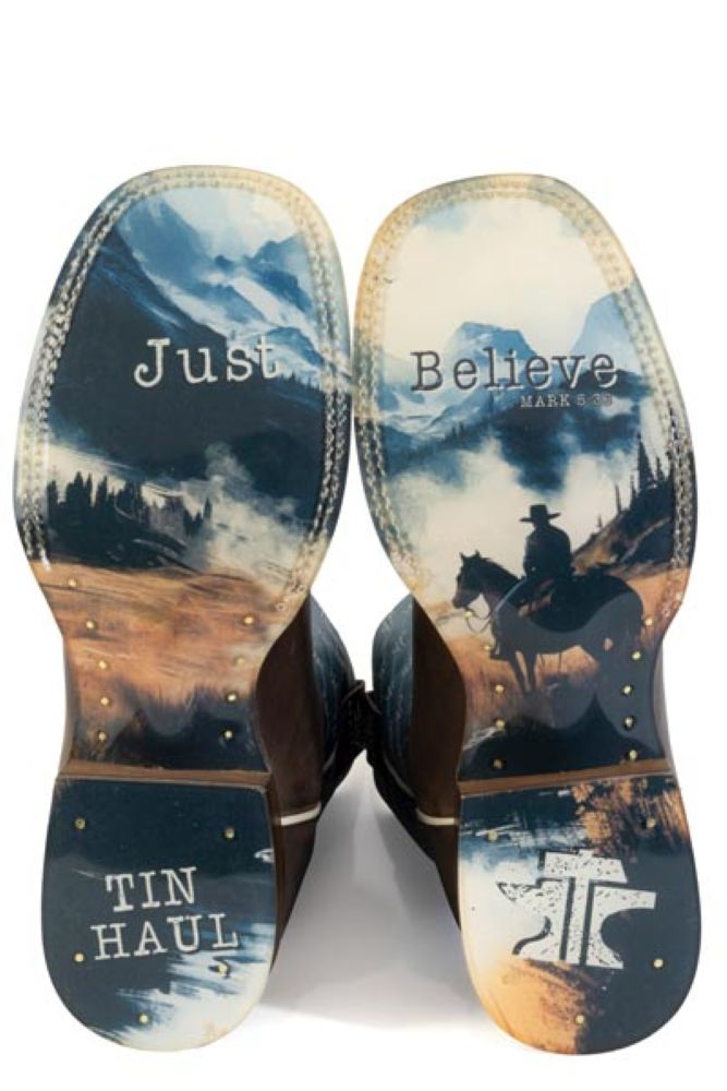 CRISS CROSS / TIN HAUL Square Toe Men's Cowboy Boots