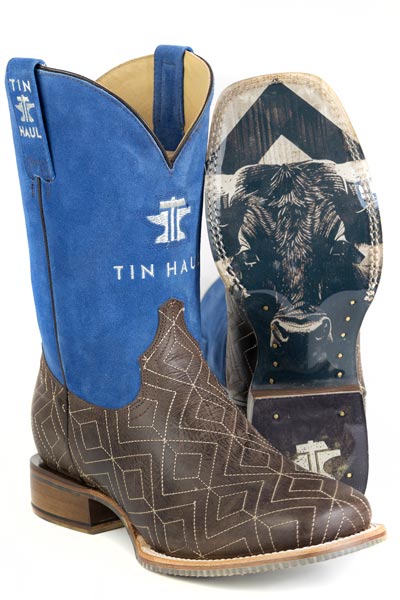 Men's Tin Haul "Gridlock" Square Toe Western Boot