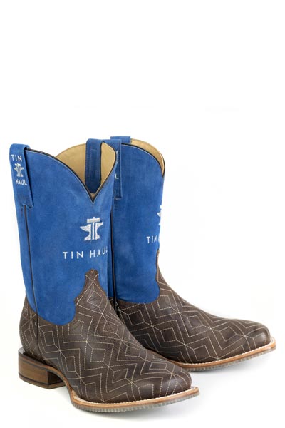 Men's Tin Haul "Gridlock" Square Toe Western Boot