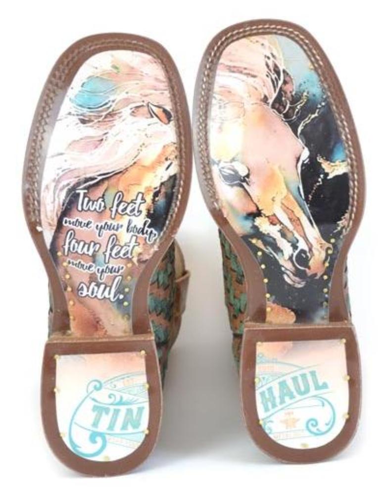 Women's Tin Haul 'Laced' Western Cowboy Boots