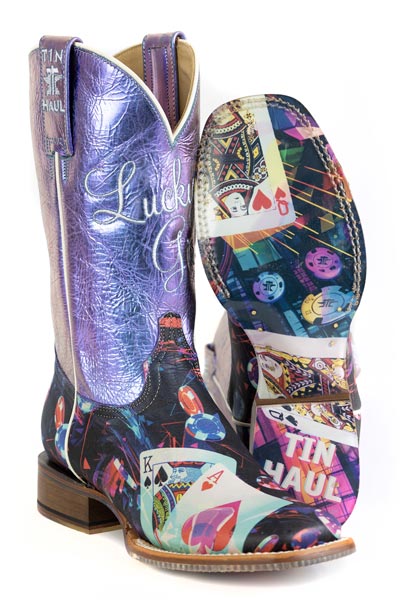 Tin Haul "Lady Luck" Square Toe Western Boot
