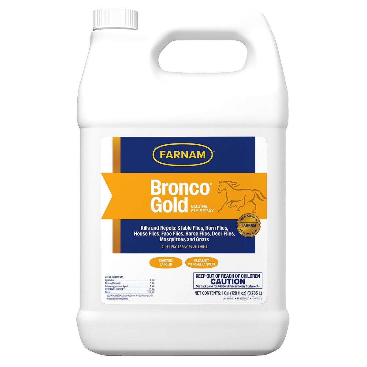 Farnam Bronco Gold Equine Fly Spray Gallon