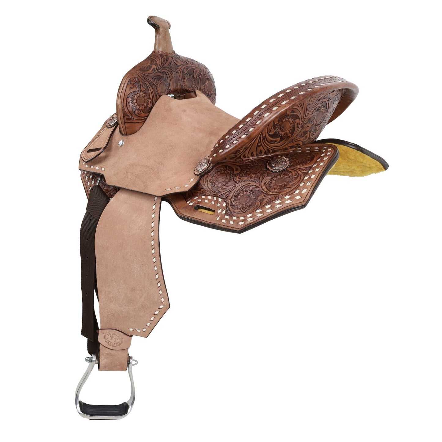 Double T Sedona Spinal Relief Barrel Style Saddle 15"