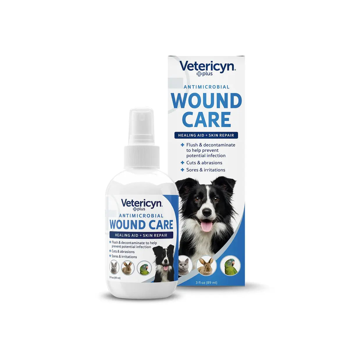 Vetericyn Plus Antimicrobial Wound Skin Care 2 sizes