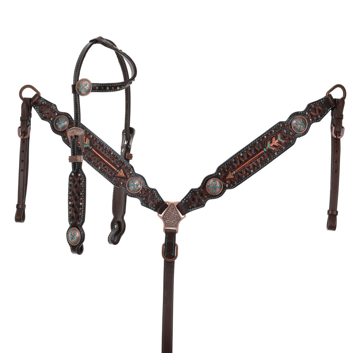 Limited Edition Timber Arrow 1 Ear Headstall Breastcollar