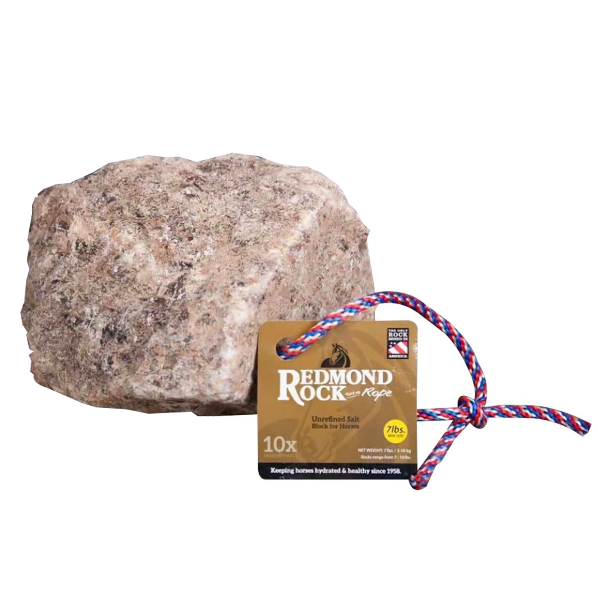 Redmond Rock Salt for Horses 7LB with Rope