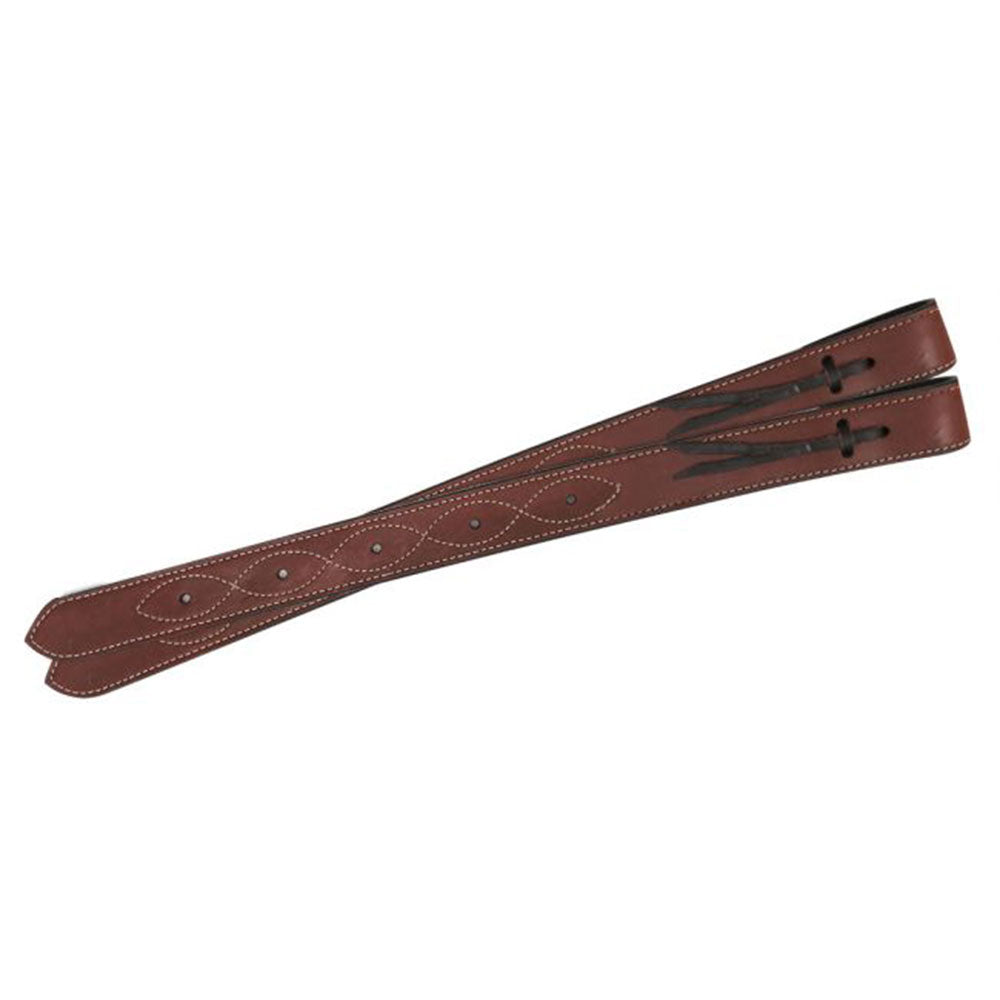24.5" X 1.75" Heavy leather flank billet strap. Sold in pairs