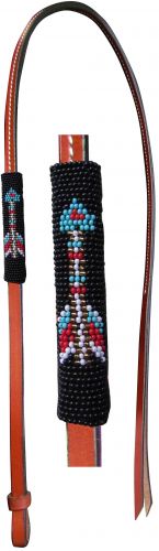 Leather Over & Under w/ Beaded arrow design