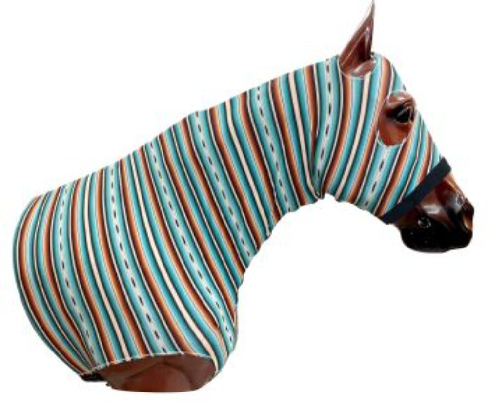 Serape Print Lycra Horse Hood
