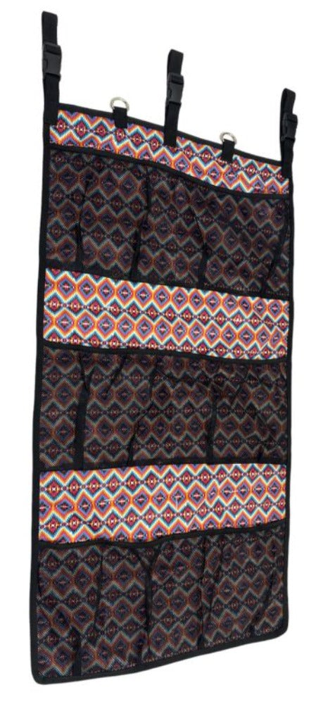Pink Aztec Print Hanging Trailer Organizer Door Caddy