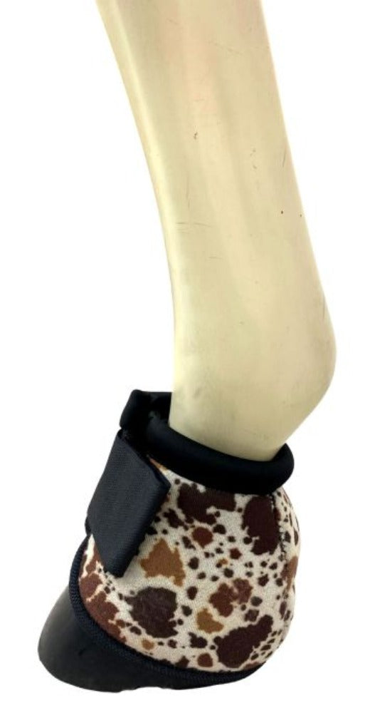 Showman Cow Print Elite Equine Bell Boot