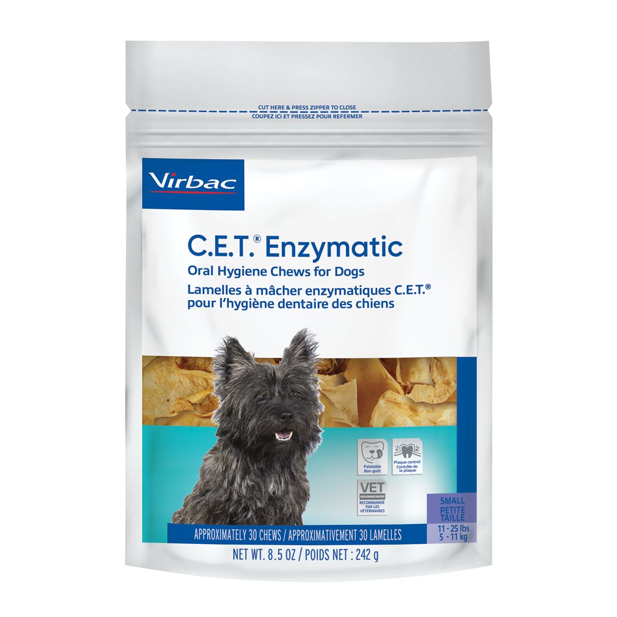 C.E.T. Oral Hygiene Chews for Small Dogs 30 ct.