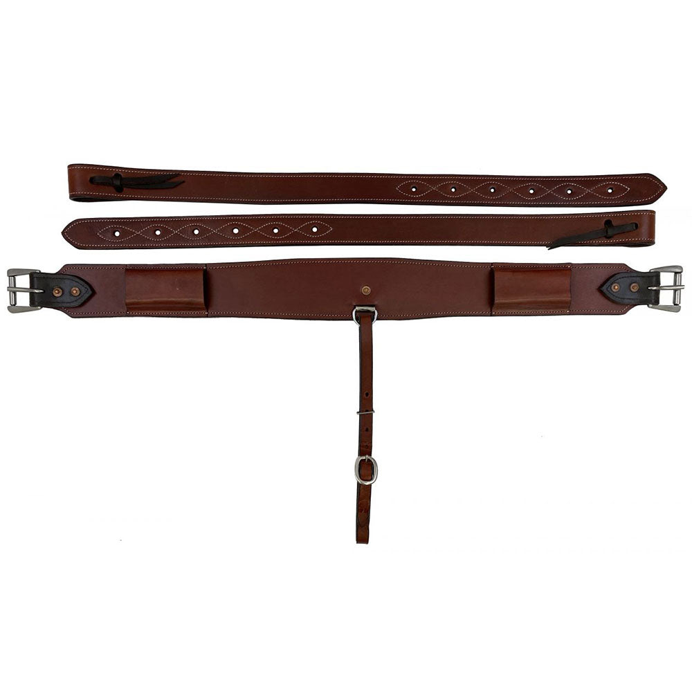 Showman heavy duty medium leather backrigging 3" Cinch
