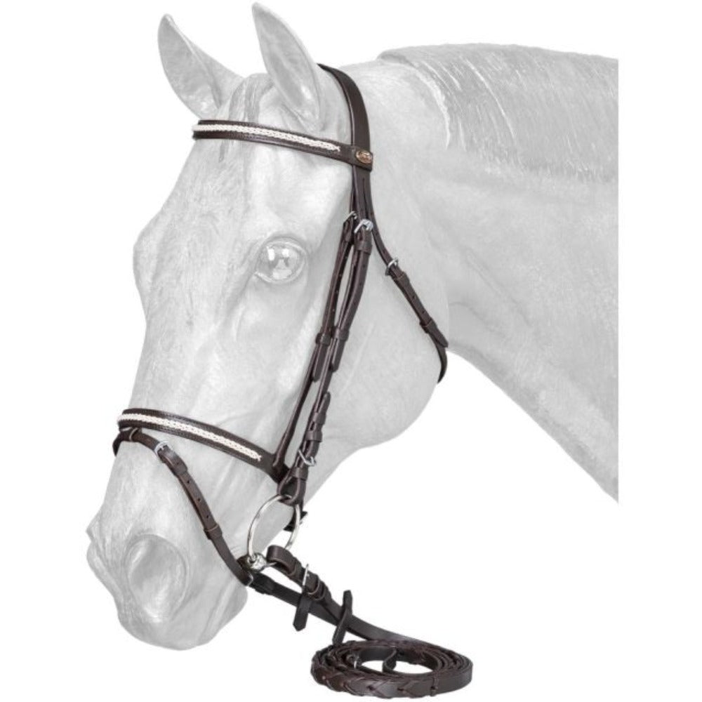 Leather English Bridle w/ Laced reins