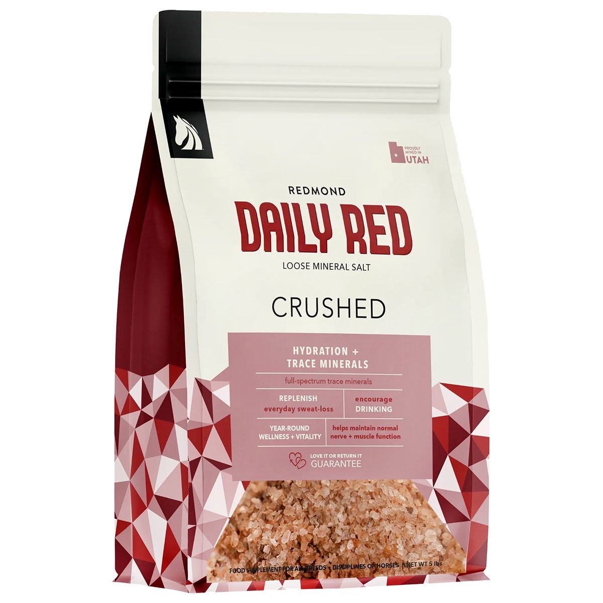 Daily Crushed Red Rock Mineral Supplement for Horses