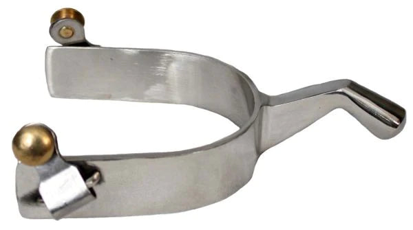 Showman Stainless Steel Blunt End Spurs