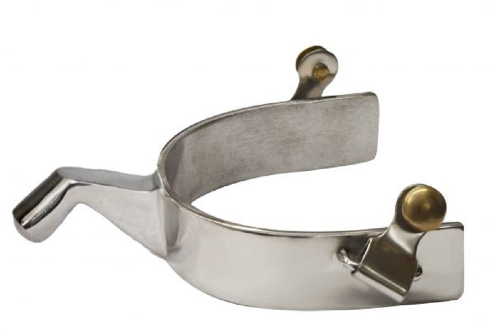 Showman 'Humane' SHORT BALL END SPURS 1" wide band 1.5" shank