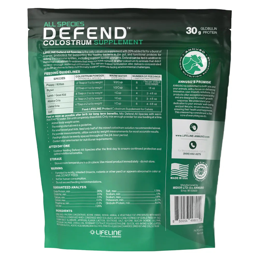LIFELINE Defend All Species Colostrum Supplement
