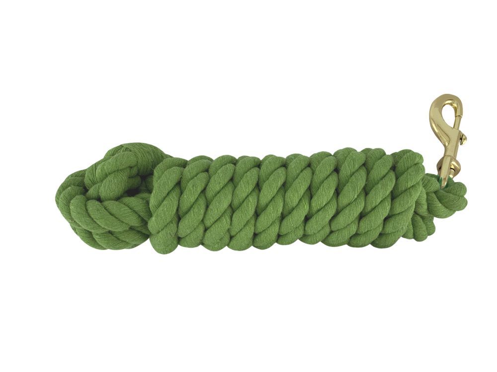 10' Soft Cotton Lead Rope w/ Brass Snap