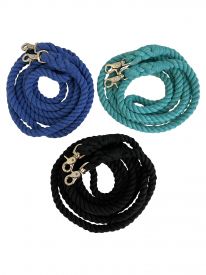 7 1/2' foot Cotton Roping Reins w/ Scissor snaps