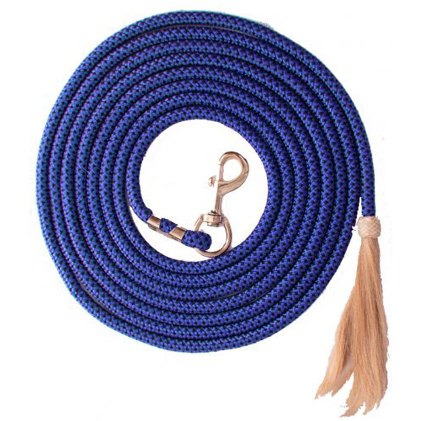 25' Nylon Pro Braid Lunge Line with Horsehair Tassel