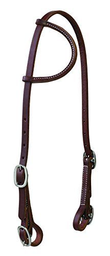Working Tack Sliding Ear Headstall with Buckle Bit Ends