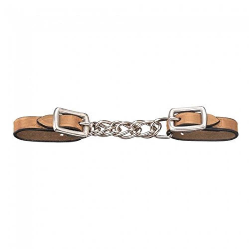 Tough-1 Miniature Leather Curb Chain, 3 Colors